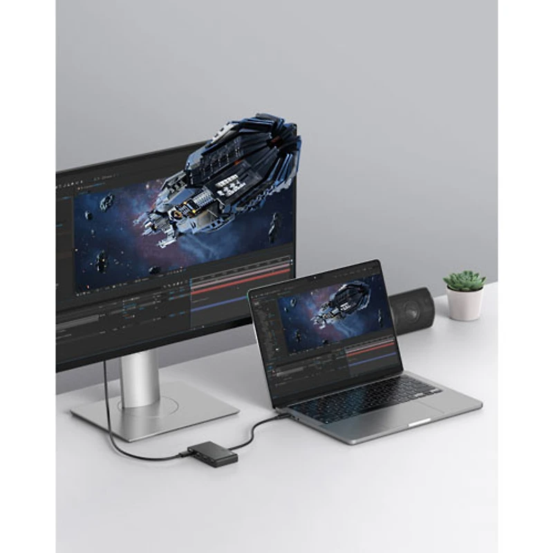 Concentrateur d'affichage USB-C 4-en-1 avec PD d'Anker (A8340HA1-5)