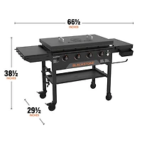Plaque chauffante au propane de 38 000 BTU Omnivore 2212 avec couvercle rigide de Blackstone