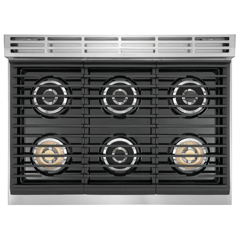 Surface de cuisson au gaz à 6 brûleurs de 36 po d'Electrolux (ECCG3672AS) - Acier inoxydable