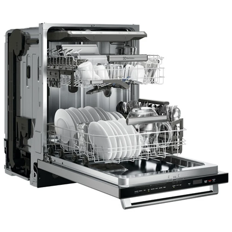 Lave-vaisselle encastrable 24 po 45dB avec cuve acier inox et 3e panier d'Electrolux (EDSH4944BS) - Acier inox