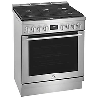 Cuisinière à gaz encastrable à 5 brûleurs avec convection véritable de 4,5 pi³ et de 30 po d'Electrolux (ECFG3068AS) - Acier inoxydable