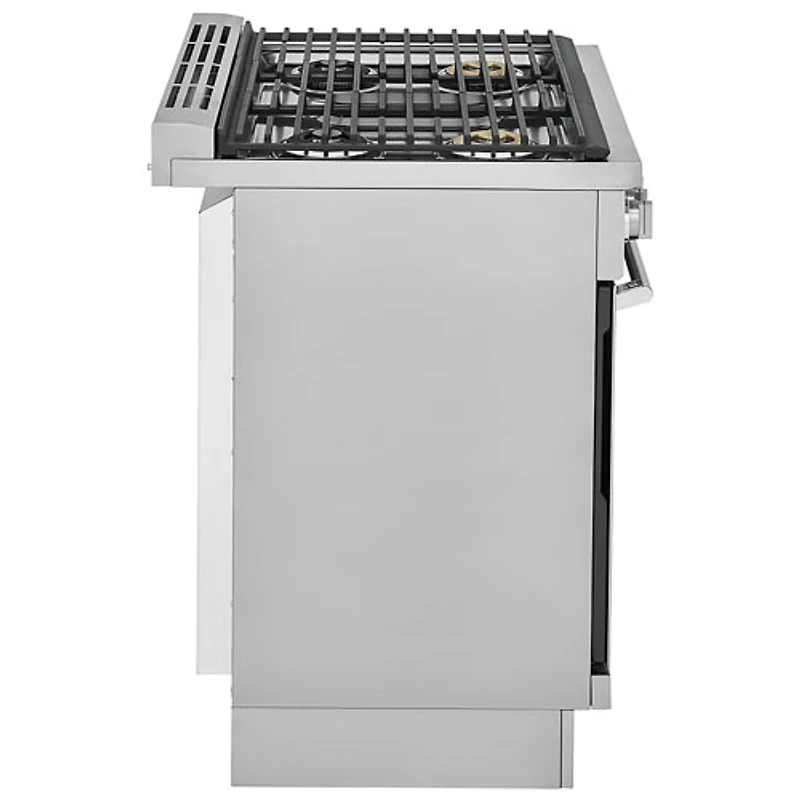 Cuisinière à gaz encastrable à 5 brûleurs avec convection véritable de 4,5 pi³ et de 30 po d'Electrolux (ECFG3068AS) - Acier inoxydable