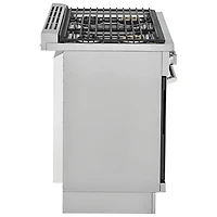 Cuisinière à gaz encastrable à 5 brûleurs avec convection véritable de 4,5 pi³ et de 30 po d'Electrolux (ECFG3068AS) - Acier inoxydable