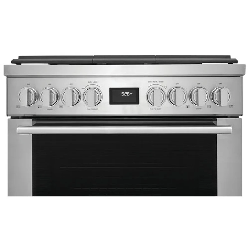 Cuisinière à gaz encastrable à 5 brûleurs avec convection véritable de 4,5 pi³ et de 30 po d'Electrolux (ECFG3068AS) - Acier inoxydable
