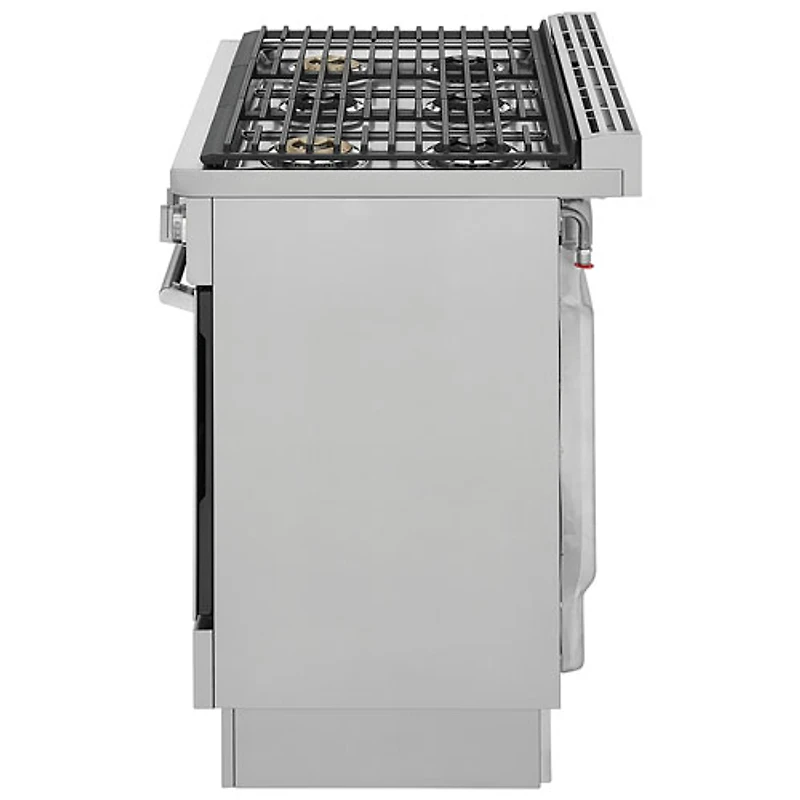 Cuisinière à gaz encastrable à 6 brûleurs avec convection véritable de 4,4 pi³ et de 36 po d'Electrolux (ECFG3668AS) - Acier inoxydable