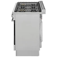 Cuisinière à gaz encastrable à 6 brûleurs avec convection véritable de 4,4 pi³ et de 36 po d'Electrolux (ECFG3668AS) - Acier inoxydable
