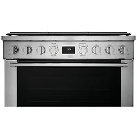 Cuisinière à gaz encastrable à 6 brûleurs avec convection véritable de 4,4 pi³ et de 36 po d'Electrolux (ECFG3668AS) - Acier inoxydable