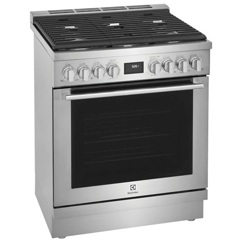 Cuisinière biénergie autonome à convection véritable 30 po 4,6 pi³ d'Electrolux (ECFD3068AS) - Acier inoxydable