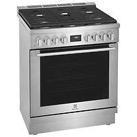 Cuisinière biénergie autonome à convection véritable 30 po 4,6 pi³ d'Electrolux (ECFD3068AS) - Acier inoxydable