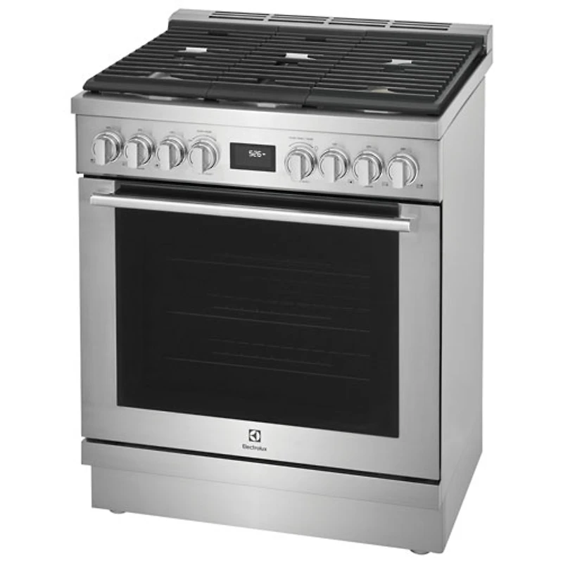 Cuisinière biénergie autonome à convection véritable 30 po 4,6 pi³ d'Electrolux (ECFD3068AS) - Acier inoxydable