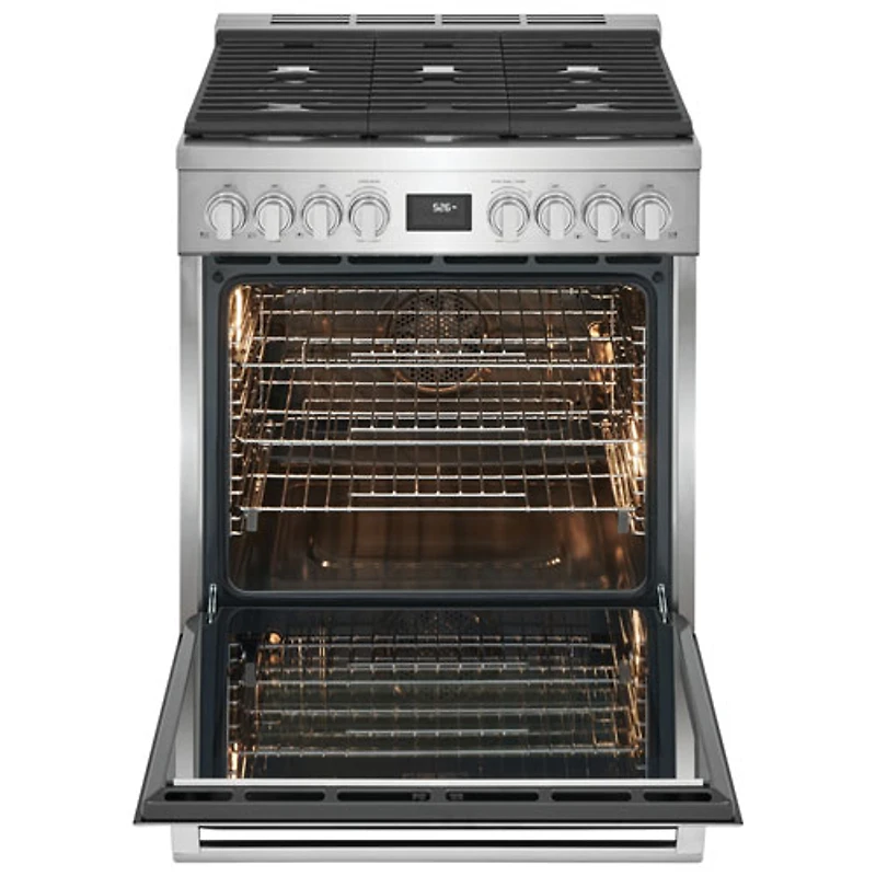 Cuisinière biénergie autonome à convection véritable 30 po 4,6 pi³ d'Electrolux (ECFD3068AS) - Acier inoxydable