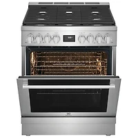 Cuisinière biénergie autonome à convection véritable 30 po 4,6 pi³ d'Electrolux (ECFD3068AS) - Acier inoxydable