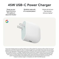 Google 45W Fast-Charging USB-C Wall Charger
