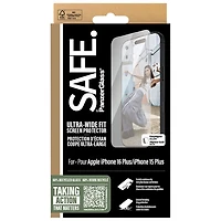 PanzerGlass SAFE Ultra-Wide Fit Glass Screen Protector for iPhone 16 Plus