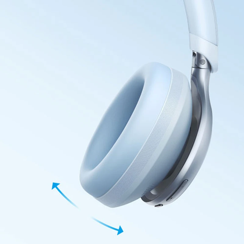 Casque d'écoute Bluetooth à isolation sonore Space One Soundcore par Anker - Bleu ciel