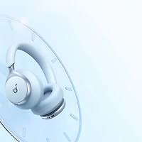 Casque d'écoute Bluetooth à isolation sonore Space One Soundcore par Anker - Bleu ciel