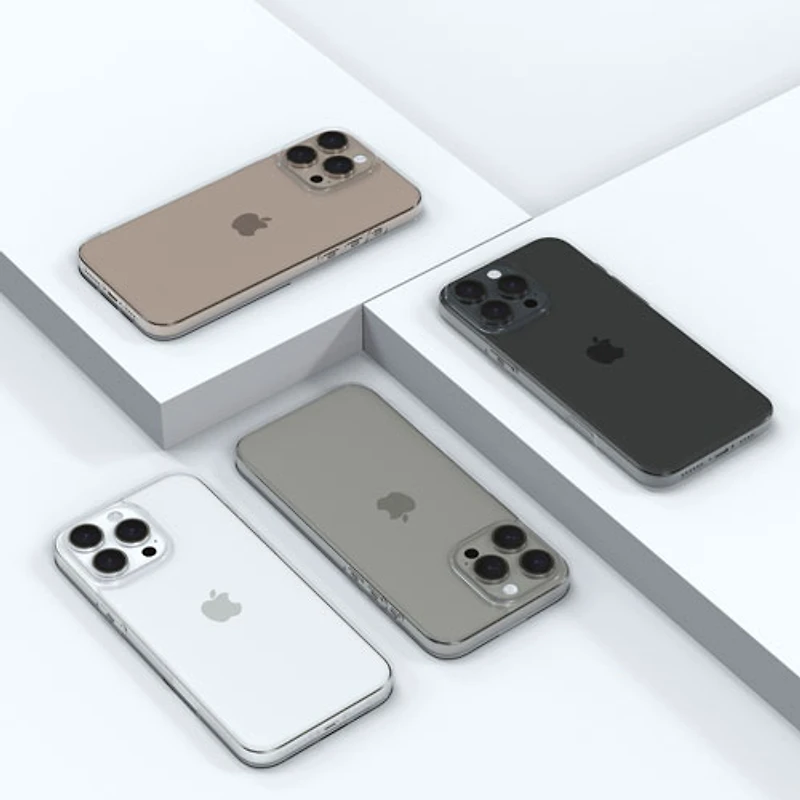 Insignia Fitted Hard Shell Case for iPhone 16 Pro - Clear - Only at Best Buy