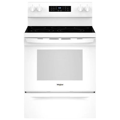 Whirlpool 30" 5.3 Cu. Ft. Fan Convection Freestanding Electric Air Fry Range (YWFES5030RW) - White