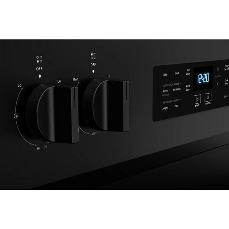 Whirlpool 30" 5.3 Cu. Ft. Fan Convection Freestanding Electric Air Fry Range (YWFES5030RB) - Black