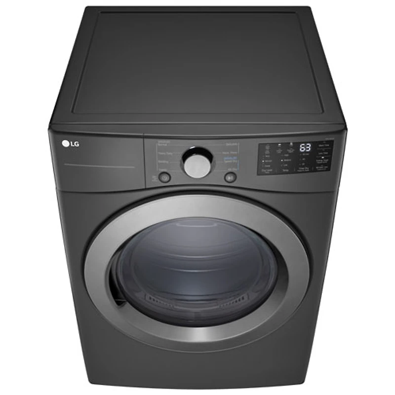 LG 7.4 Cu. Ft. Electric Dryer (DLE3470M) - Middle Black - Only at Best Buy