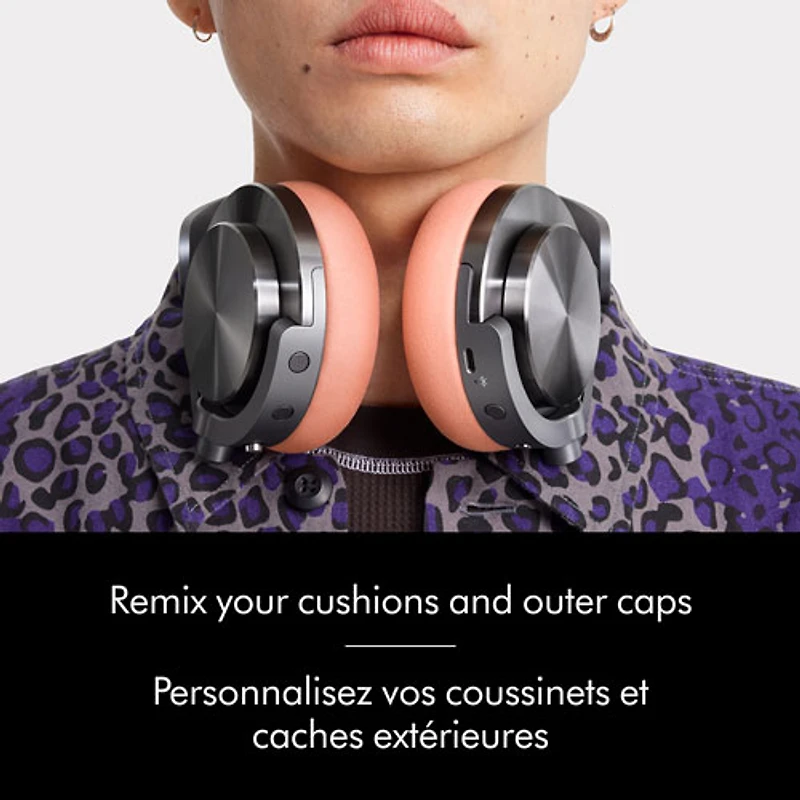 Casque d'écoute Bluetooth à suppression du bruit OnTrac de Dyson - Bleu de Prusse/Cuivré