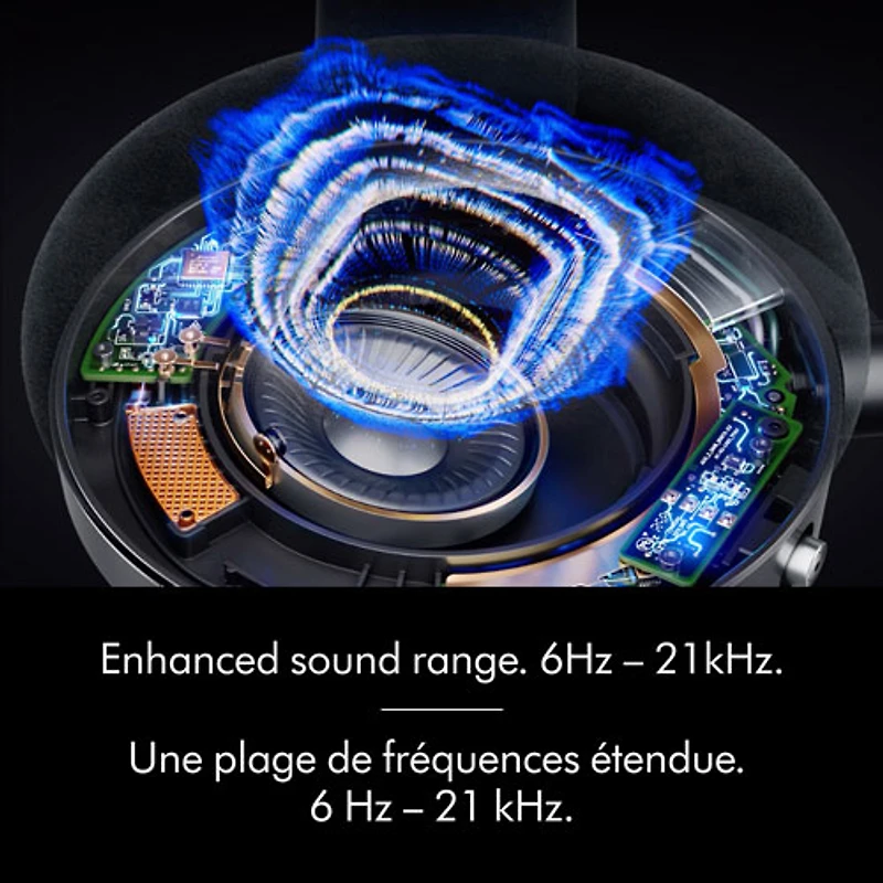 Casque d'écoute Bluetooth à suppression du bruit OnTrac de Dyson - Aluminium/Jaune Pop