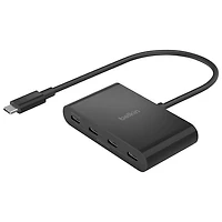 Concentrateur USB-C 4-en-1 CONNECT de Belkin avec Power Delivery (AVC018BTBK)