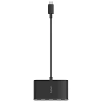 Concentrateur USB-C 4-en-1 CONNECT de Belkin avec Power Delivery (AVC018BTBK)