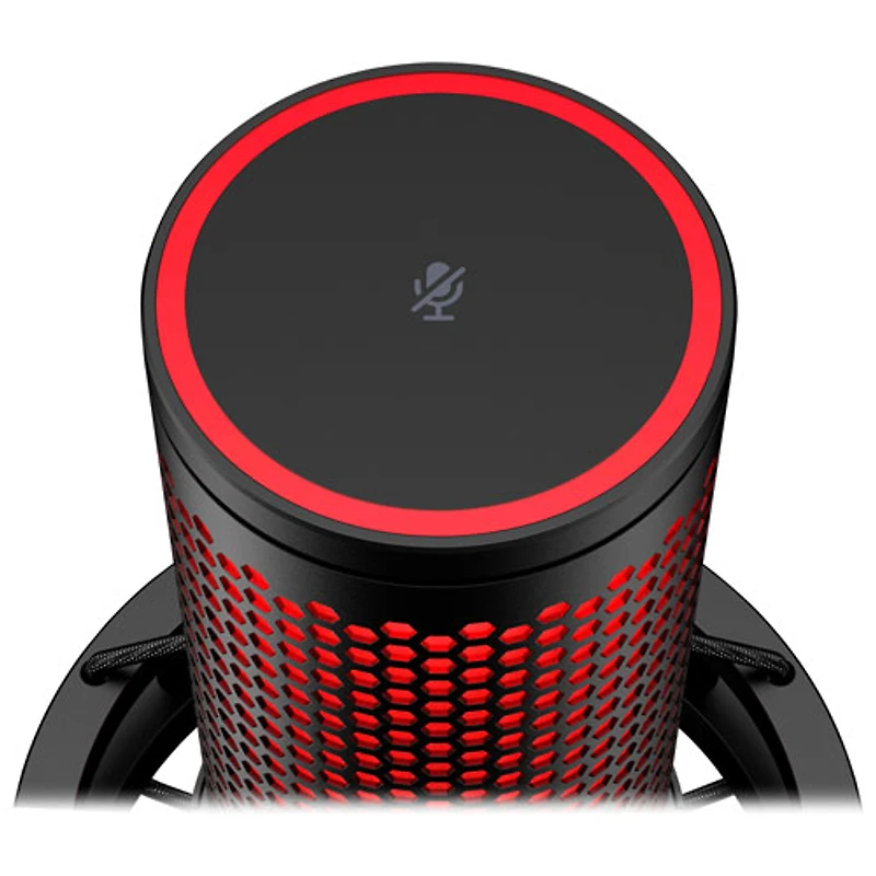 HyperX QuadCast 2 Gaming USB Microphone - Black/Red
