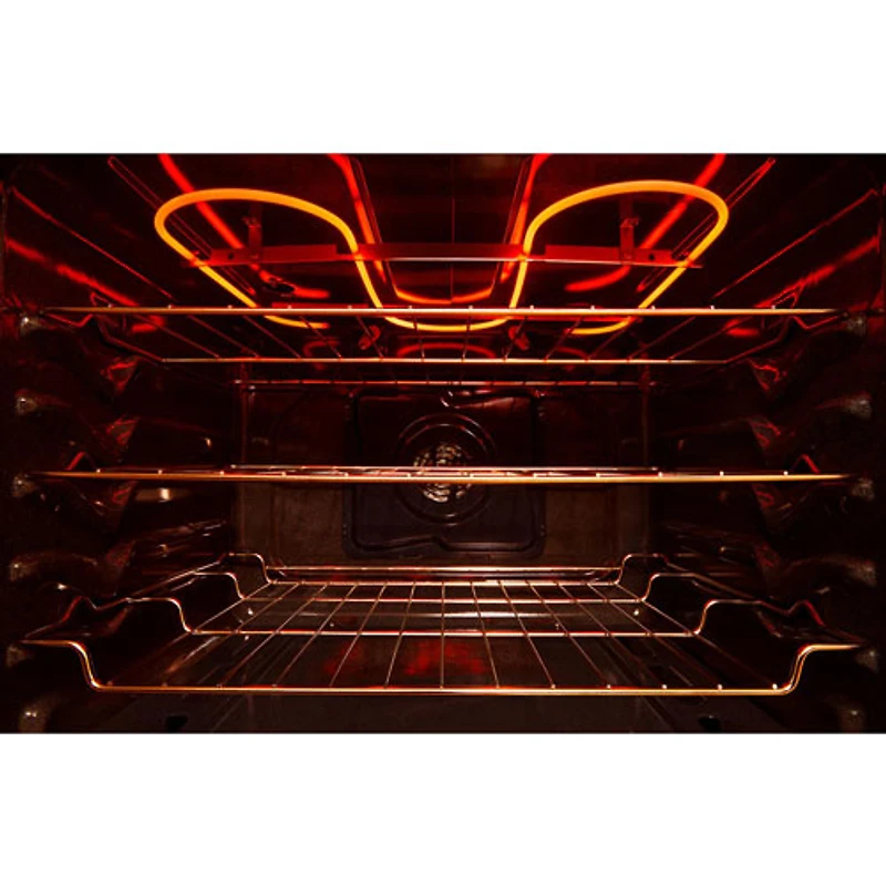 Cuisinière au gaz autonome de 30 po à 5 brûleurs avec four à convection véritable de 5,0 pi³ de Whirlpool (WFGS7530RW) - Blanc