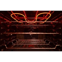 Cuisinière au gaz autonome de 30 po à 5 brûleurs avec four à convection véritable de 5,0 pi³ de Whirlpool (WFGS7530RW) - Blanc