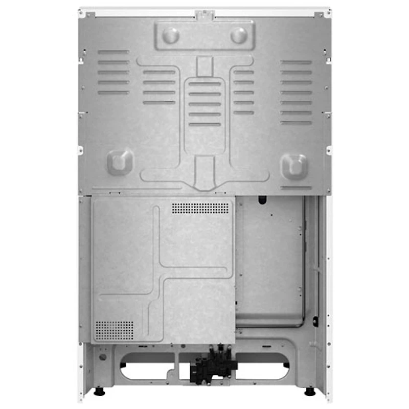 Cuisinière au gaz autonome de 30 po à 5 brûleurs avec four à convection véritable de 5,0 pi³ de Whirlpool (WFGS7530RW) - Blanc
