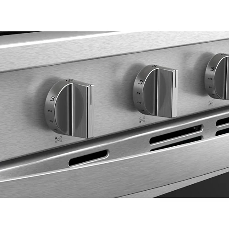 Cuisinière au gaz autonome 30 po avec 5 brûleurs, ventilateur à convection, friture à air chaud et four de 5 pi³ de Whirlpool (WFGS5030RZ) - Inox