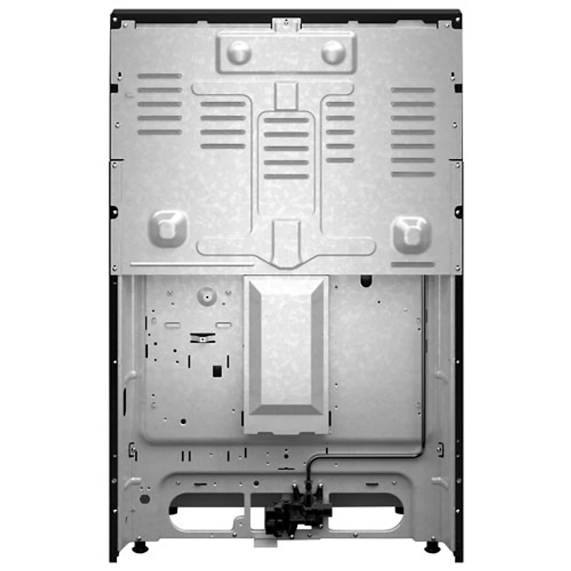 Cuisinière au gaz autonome 30 po avec 5 brûleurs, ventilateur à convection, friture à air chaud et four de 5 pi³ de Whirlpool (WFGS5030RB) - Noir