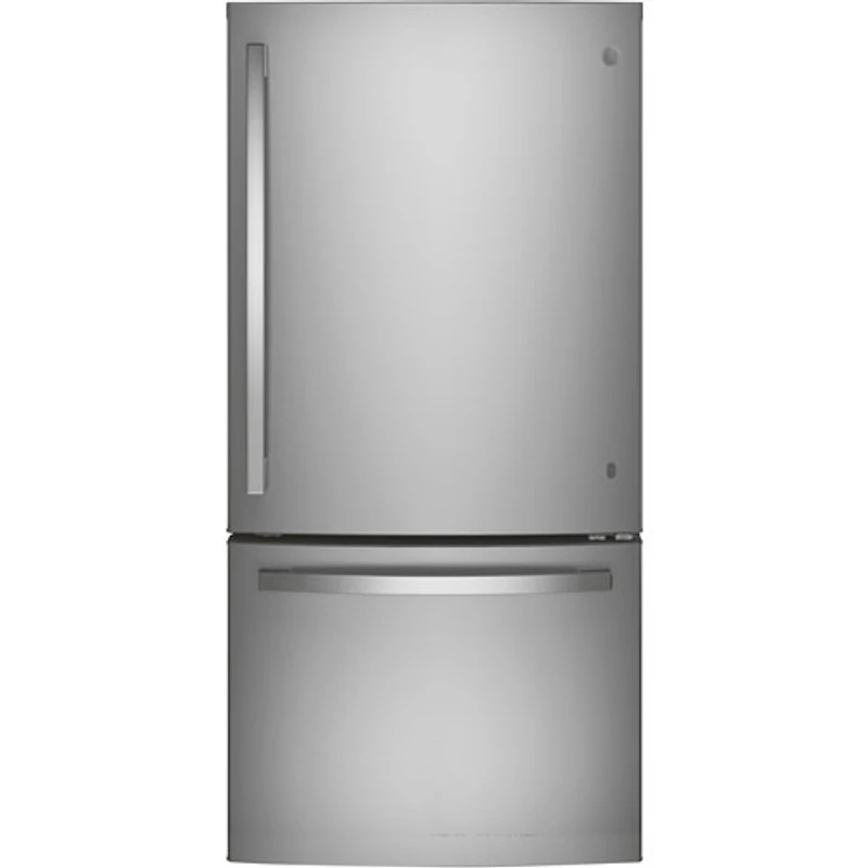 Open Box - GE 33" 24.8 Cu. Ft. Bottom Freezer Refrigerator (GDE25EYKFS) - Stainless Steel - Perfect Condition