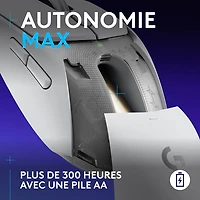 Souris de jeu optique sans fil de 25 600 ppp G309 LIGHTSPEED de Logitech - Blanc