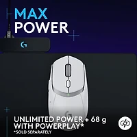 Souris de jeu optique sans fil de 25 600 ppp G309 LIGHTSPEED de Logitech - Blanc