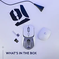 Souris de jeu optique sans fil de 25 600 ppp G309 LIGHTSPEED de Logitech - Blanc