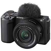 Sony Alpha ZV-E10 II Mirrorless Camera with 16-50mm Lens Kit - Black