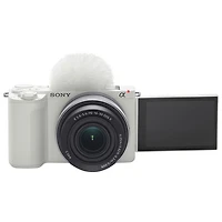 Sony Alpha ZV-E10 II Mirrorless Camera with 16-50mm Lens Kit - White/Silver
