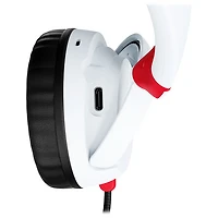 HyperX Cloud Mini Over-Ear Sound Isolating True Wireless Headphones - White/Red