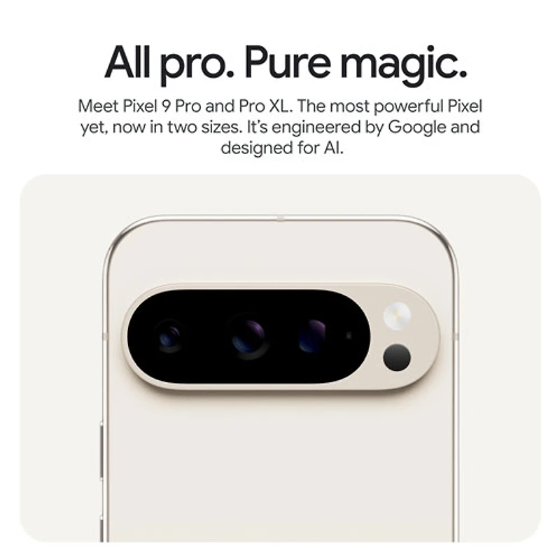 Pixel 9 Pro de 128 Go de Google avec Koodo - Porcelaine - Forfait Balance sélectionné