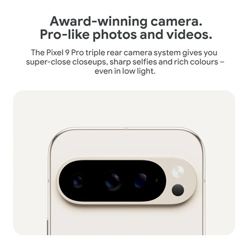 Pixel 9 Pro de 128 Go de Google avec Koodo - Porcelaine - Forfait Balance sélectionné