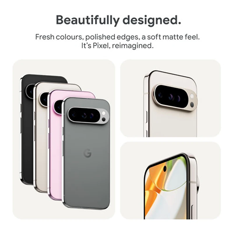 Pixel 9 Pro de 128 Go de Google avec Koodo - Porcelaine - Forfait Balance sélectionné