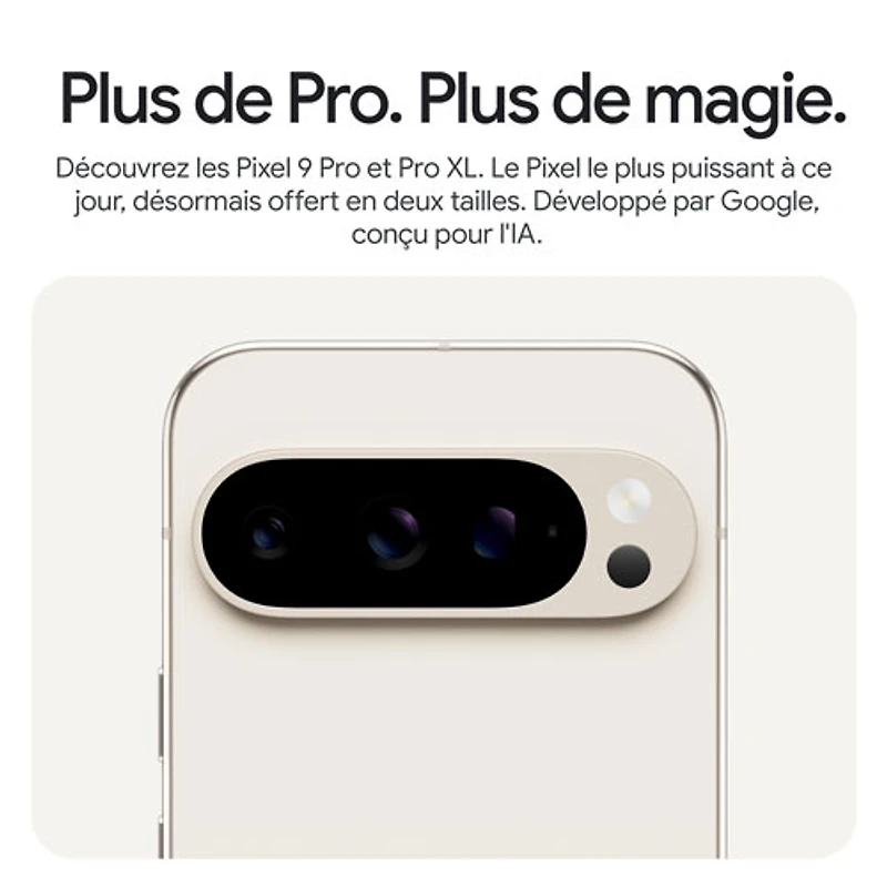 Pixel 9 Pro de 128 Go de Google avec Koodo - Porcelaine - Forfait Balance sélectionné