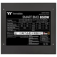 Bloc d'alimentation semi-modulaire ATX3.1 de 850 W Smart BM3 80 PLUS de Thermaltake