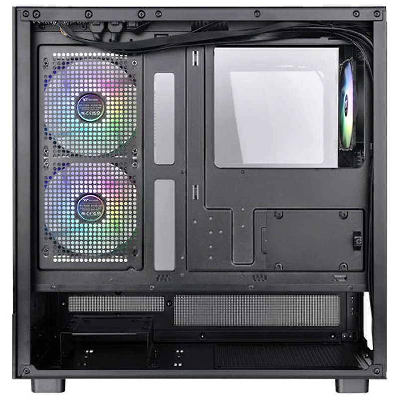 Thermaltake View 270 Plus TG ARGB Mid-Tower ATX Computer Case - Black