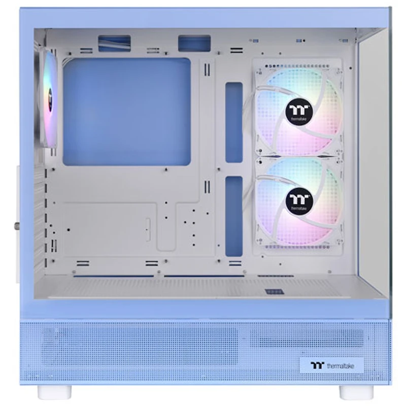 Tour d'ordinateur intermédiaire ATX View 270 Plus TG ARGB de Thermaltake - Bleu hydrangée
