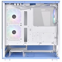 Tour d'ordinateur intermédiaire ATX View 270 Plus TG ARGB de Thermaltake - Bleu hydrangée