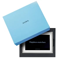 Aura Carver Mat Clay 10.1" Wi-Fi Digital Photo Frame (AF900-MWHT) - White